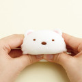 Japan San-X Tenori Plush (SS) - Sumikko Gurashi : Round and Rolling Face Shirokuma - 3