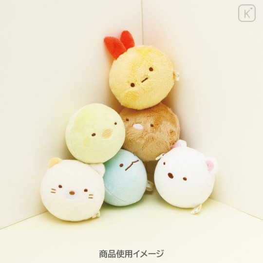 Japan San-X Tenori Plush (SS) - Sumikko Gurashi : Round and Rolling Face Shirokuma - 5