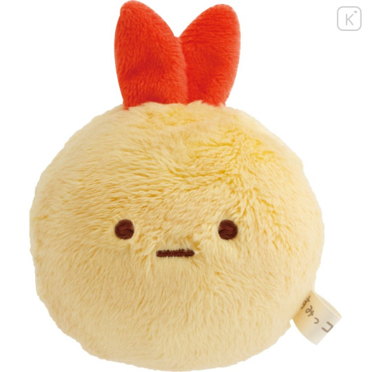Japan San-X Tenori Plush (SS) - Sumikko Gurashi : Round and Rolling Face Ebifurai no Shippo Fried Shrimp Tail - 1