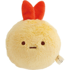 Japan San-X Tenori Plush (SS) - Sumikko Gurashi : Round and Rolling Face Ebifurai no Shippo Fried Shrimp Tail