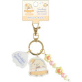 Japan San-X Acrylic Keychain 3 Charm - Sumikko Gurashi : Penguin Lagoon Tonkatsu Fried Pork With Beads - 2