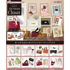 Japan Re-Ment Miniature Figure Complete Set - My Sweet Closet