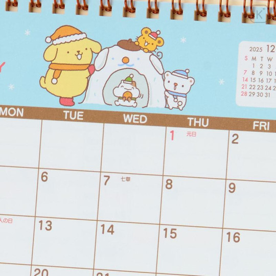 Japan Sanrio Original Ring Calendar - Pompompurin : 2026 - 4