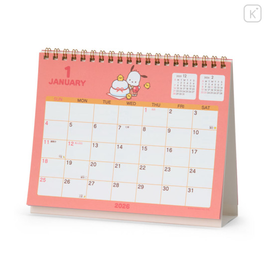 Japan Sanrio Original Ring Calendar - Pochacco : 2026 - 2