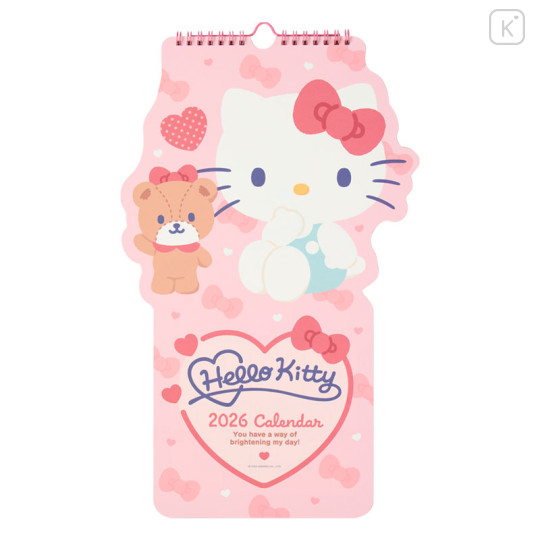 Japan Sanrio Original Die-cut Calendar - Hello Kitty : 2026 - 1