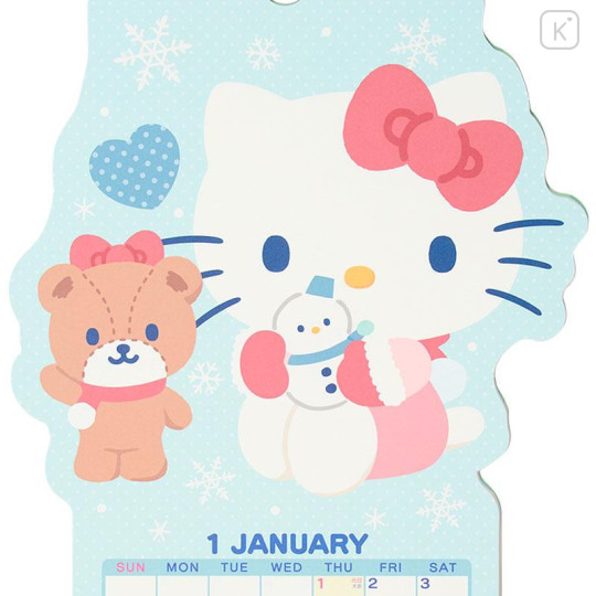 Japan Sanrio Original Die-cut Calendar - Hello Kitty : 2026 - 5