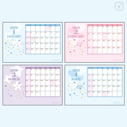 Japan Sanrio Original Mascot Calendar - Cinnamoroll : 2026 - 4