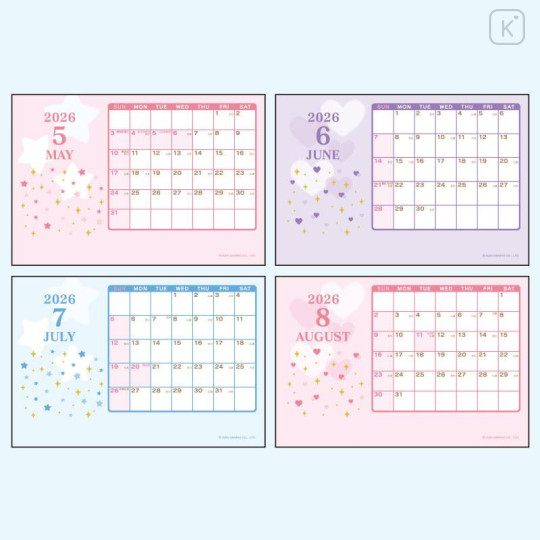 Japan Sanrio Original Mascot Calendar - Cinnamoroll : 2026 - 5