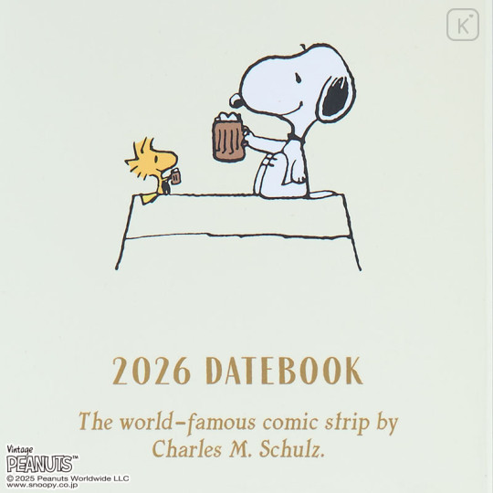 Japan Sanrio Original B6 Datebook - Snoopy : 2026 - 2