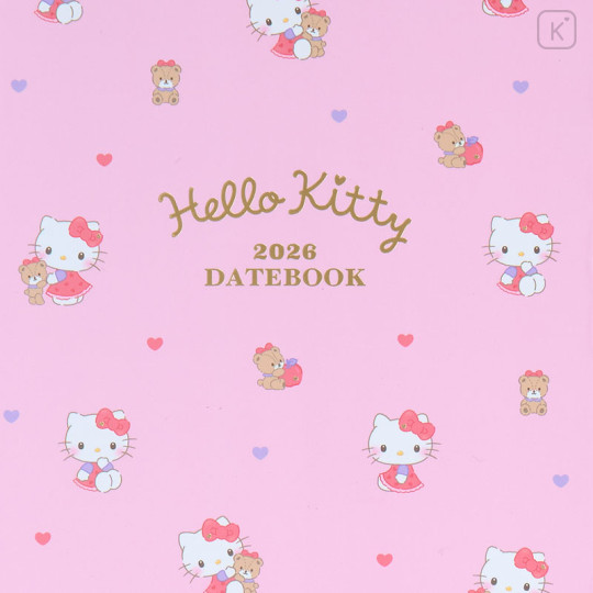 Japan Sanrio Original A5 Datebook - Hello Kitty : 2026 - 2