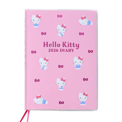 Japan Sanrio Original Horizontal Rule Type B6 Diary - Hello Kitty : 2026