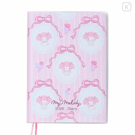 Japan Sanrio Original Horizontal Rule Type B6 Diary - My Melody : 2026 - 1