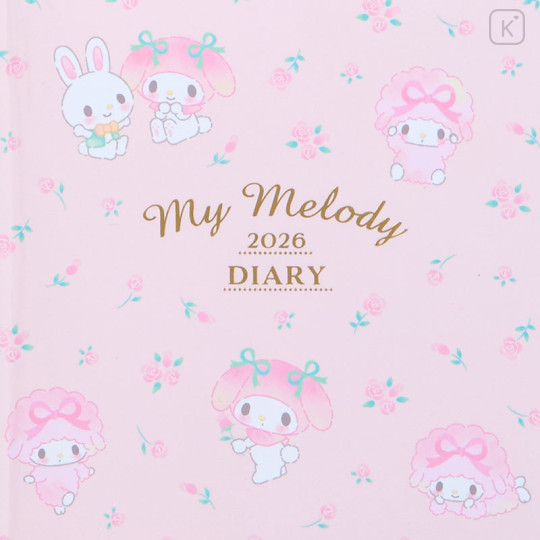 Japan Sanrio Original Block Type B6 Diary - My Melody : 2026 - 2