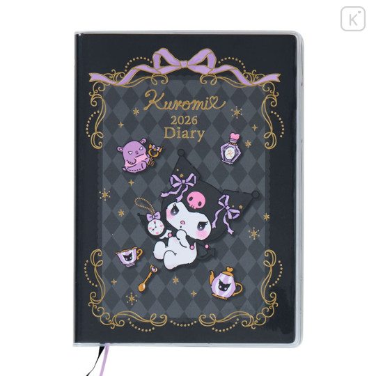 Japan Sanrio Original Block Type B6 Diary - Kuromi : 2026 - 1