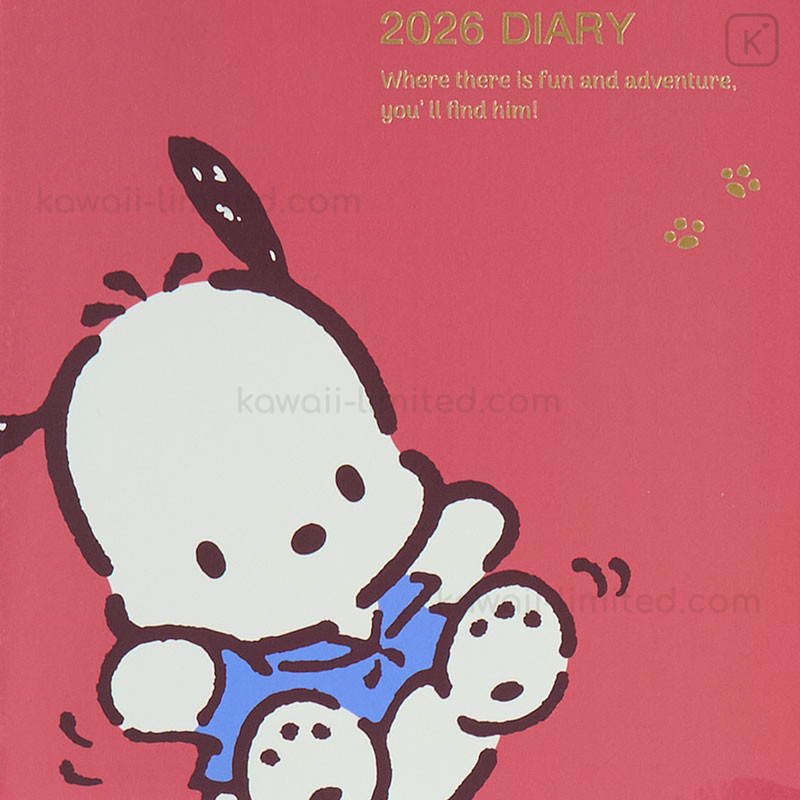 Japan Sanrio Original Block Type B6 Diary - Pochacco : 2026