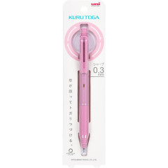 Japan Uni Kuru Toga KS Mechanical Pencil - 0.3mm Coral Pink