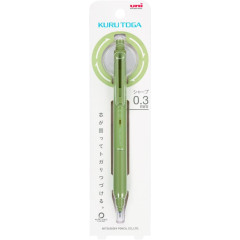 Japan Uni Kuru Toga KS Mechanical Pencil - 0.3mm Herb Green