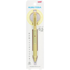 Japan Uni Kuru Toga KS Mechanical Pencil - 0.5mm Cream Yellow