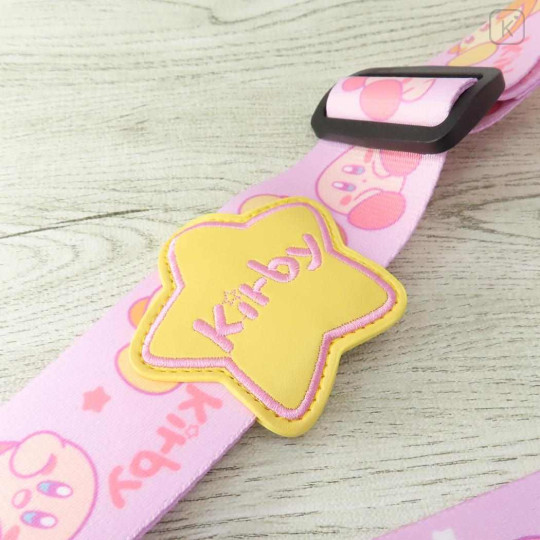 Japan Kirby Luggage Strap - Kirby & Waddle Dee : Star Pink - 3