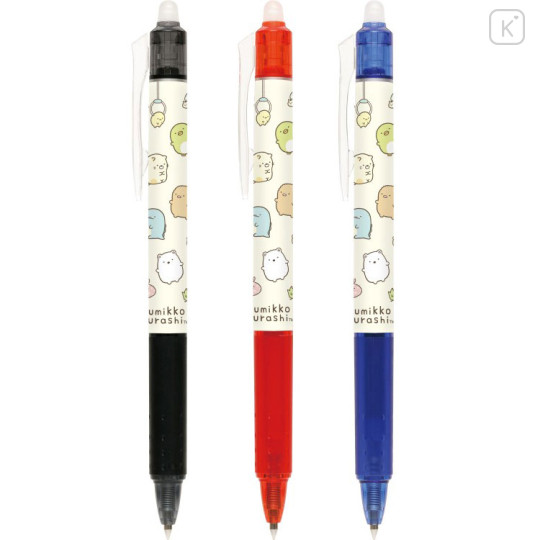 Japan San-X FriXion Ball Knock Erasable Gel Pen Set - Sumikko Gurashi : Crane Game Color - 2