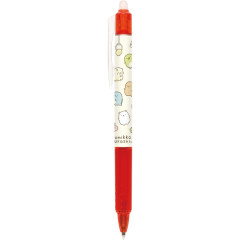 Japan San-X FriXion Ball Knock Erasable Gel Pen - Sumikko Gurashi : Crane Game Red