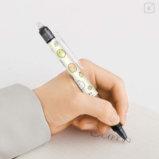 Japan San-X FriXion Ball Knock Erasable Gel Pen - Sumikko Gurashi : Crane Game Black - 3