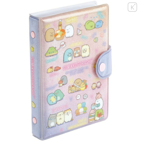 Japan San-X 6 Hole Sticker Binder - Sumikko Gurashi : Pink - 1