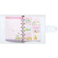 Japan San-X 6 Hole Sticker Binder - Sumikko Gurashi : Pink - 2
