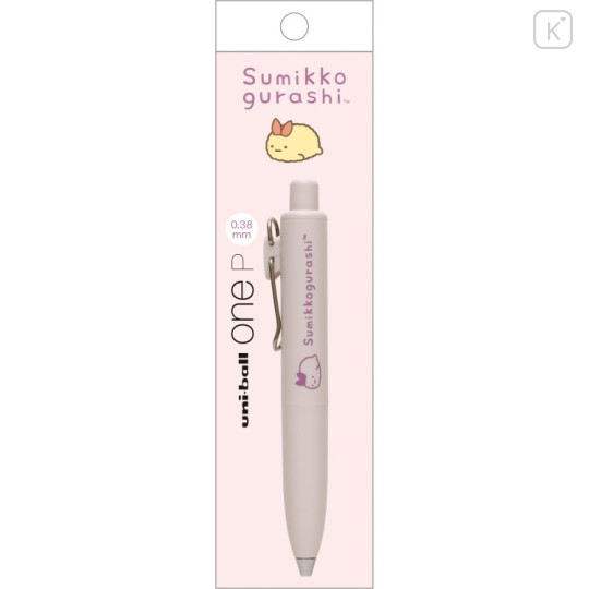 Japan San-X Uni-ball One P Gel Pen - Sumikko Gurashi : Ebifurai no Shippo Fried Shrimp Tail Potato-Shaped 0.38mm - 1