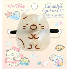 Japan San-X Pearl Acrylic Mascot Hair Tie - Sumikko Gurashi : Penguin Lagoon Neko