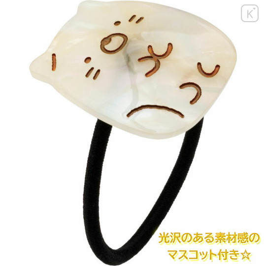 Japan San-X Pearl Acrylic Mascot Hair Tie - Sumikko Gurashi : Penguin Lagoon Neko - 2