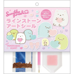 Japan San-X DIY Rhinestone Art Sticker Set - Sumikko Gurashi : Shirokuma Tokage Penguin? Heart
