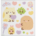 Japan San-X DIY Rhinestone Art Sticker Set - Sumikko Gurashi : Neko, Zassou, Tonkatsu Ebifurai no Shippo Fried Shrimp Tail Heart - 2