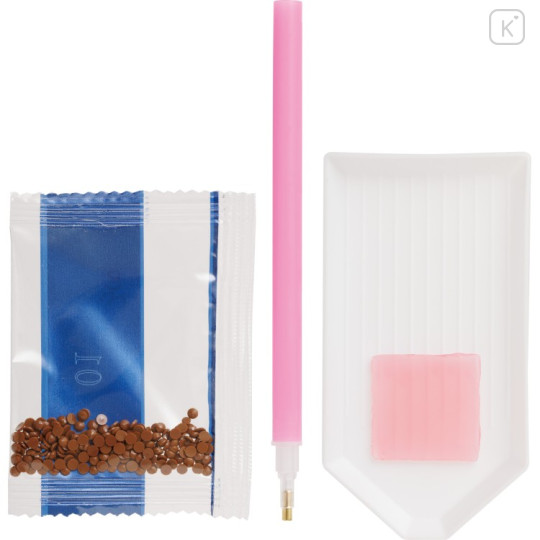 Japan San-X DIY Rhinestone Art Sticker Set - Sumikko Gurashi : Neko, Zassou, Tonkatsu Ebifurai no Shippo Fried Shrimp Tail Heart - 3