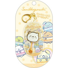 Japan San-X Acrylic Keychain - Sumikko Gurashi : Dreaming Idol Chocolate Style Neko