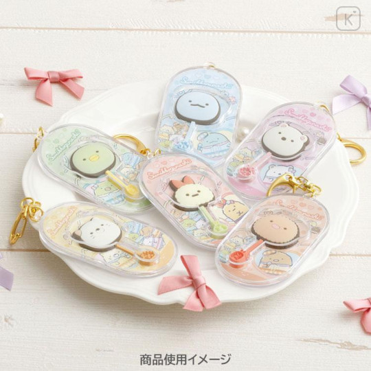 Japan San-X Acrylic Keychain - Sumikko Gurashi : Dreaming Idol Chocolate Style Neko - 6