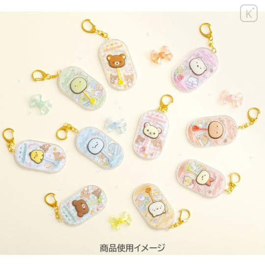 Japan San-X Acrylic Keychain - Sumikko Gurashi : Dreaming Idol Chocolate Style Shirokuma - 6