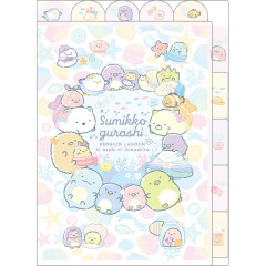 Japan San-X 5 Pockets A4 Index File Holder - Sumikko Gurashi : Penguin Lagoon Relax