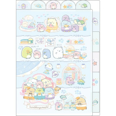 Japan San-X 5 Pockets A4 Index File Holder - Sumikko Gurashi : Penguin Lagoon Companion