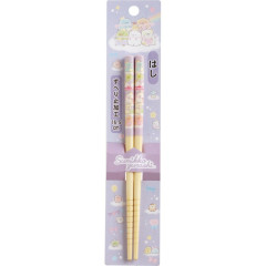 Japan San-X Bamboo Chopsticks 16.5cm - Sumikko Gurashi : Night Purple