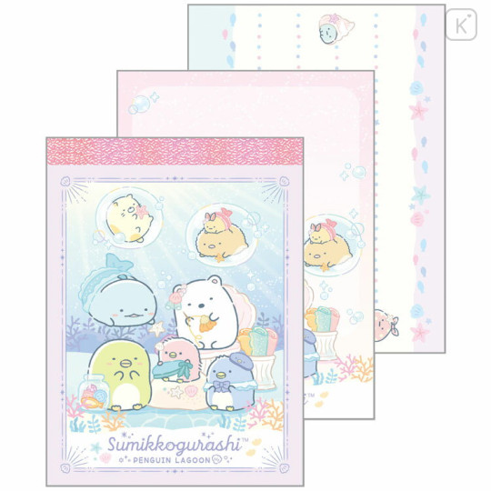 Japan San-X Mini Notepad Set - Sumikko Gurashi : Penguin Lagoon - 3