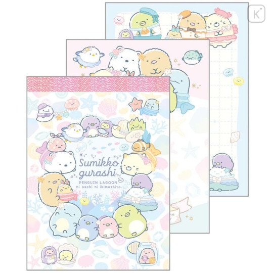 Japan San-X Mini Notepad Set - Sumikko Gurashi : Penguin Lagoon - 5