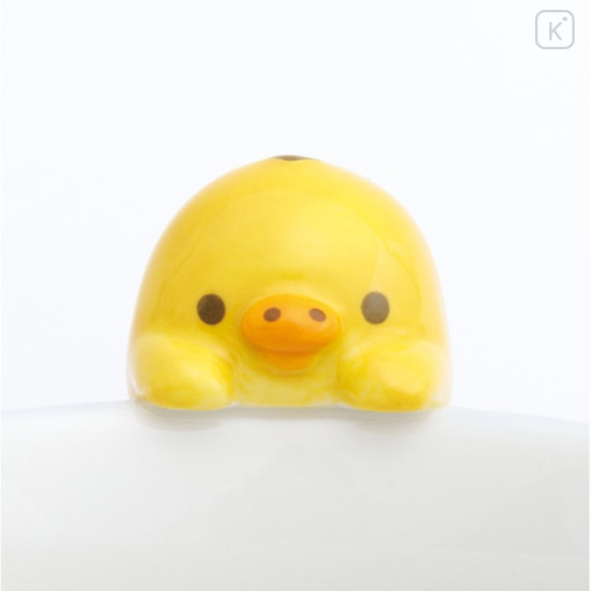 Japan San-X Ceramic Mug with Nokkari Figure - Kiiroitori : Light Blue - 3