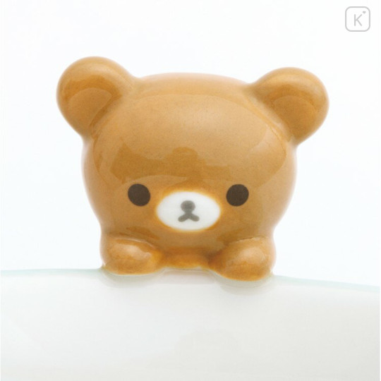 Japan San-X Ceramic Mug with Nokkari Figure - Chairoikoguma : Light Green - 3