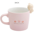 Japan San-X Ceramic Mug with Nokkari Figure - Korilakkuma : Light Pink - 2