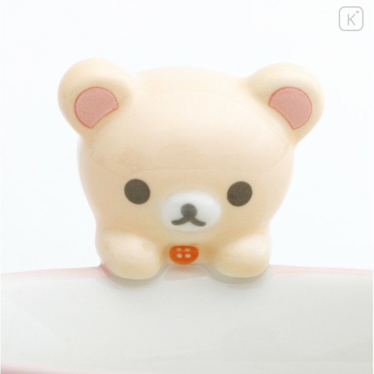 Japan San-X Ceramic Mug with Nokkari Figure - Korilakkuma : Light Pink - 3