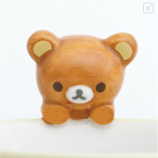 Japan San-X Ceramic Mug with Nokkari Figure - Rilakkuma : Light Yellow - 3