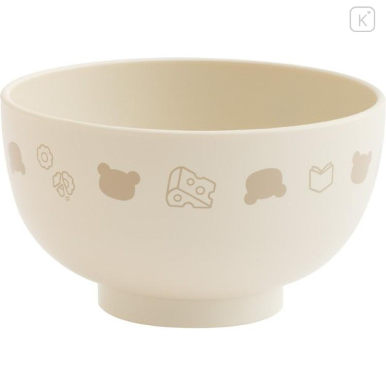 Japan San-X Ceramic Tea Bowl & Melamine Soup Bowl Set - Kiiroitori & Rilakkuma - 4