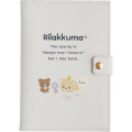 Japan San-X Medicine Handbook Case - Rilakkuma : Basic Rilakkuma Flower Grey - 1