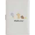 Japan San-X Medicine Handbook Case - Rilakkuma : Basic Rilakkuma Flower Grey - 2